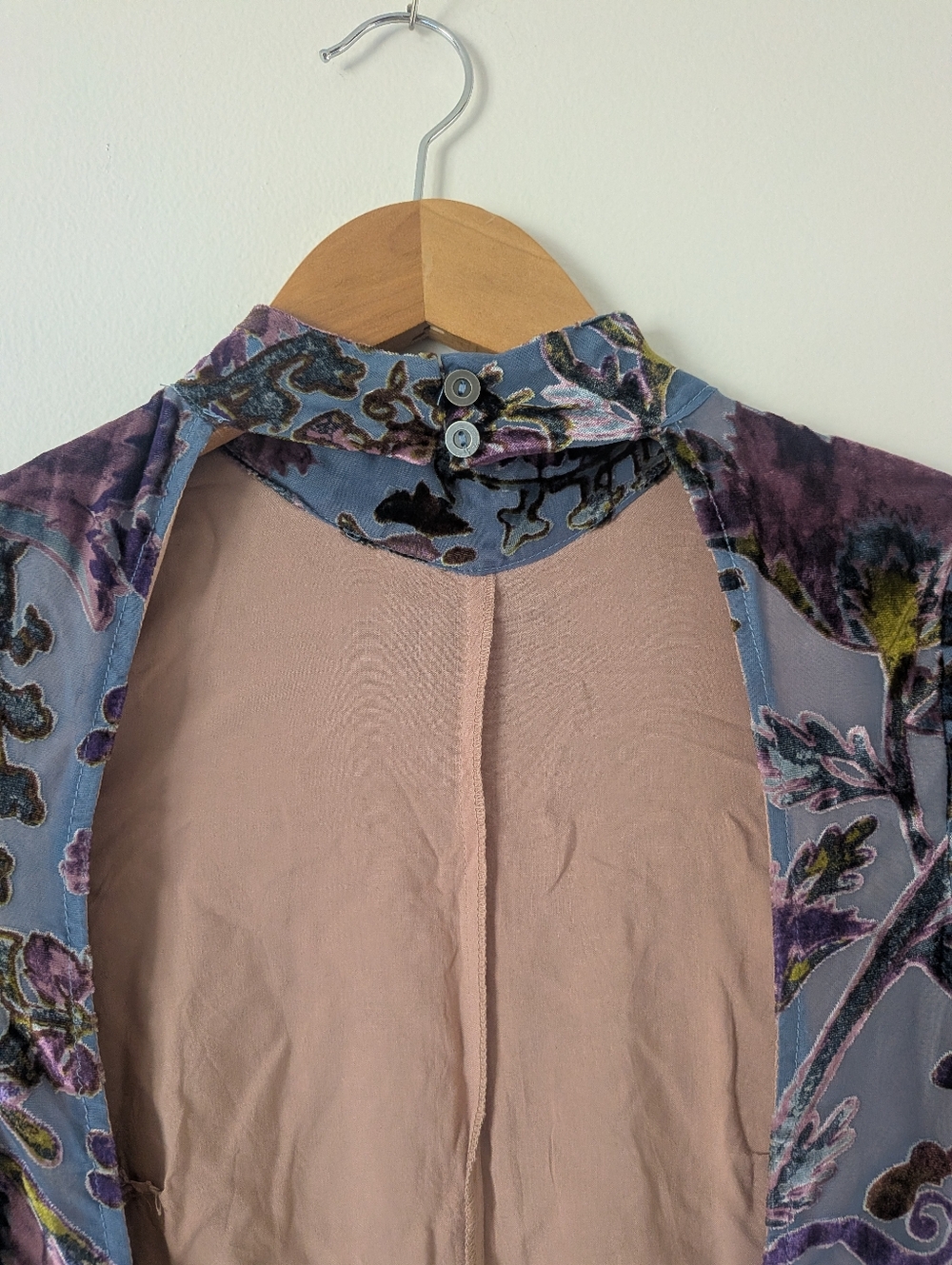 Free People Bali Painterly Paisley Velvet Maxi Dress - Picture 11 of 14